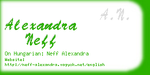 alexandra neff business card